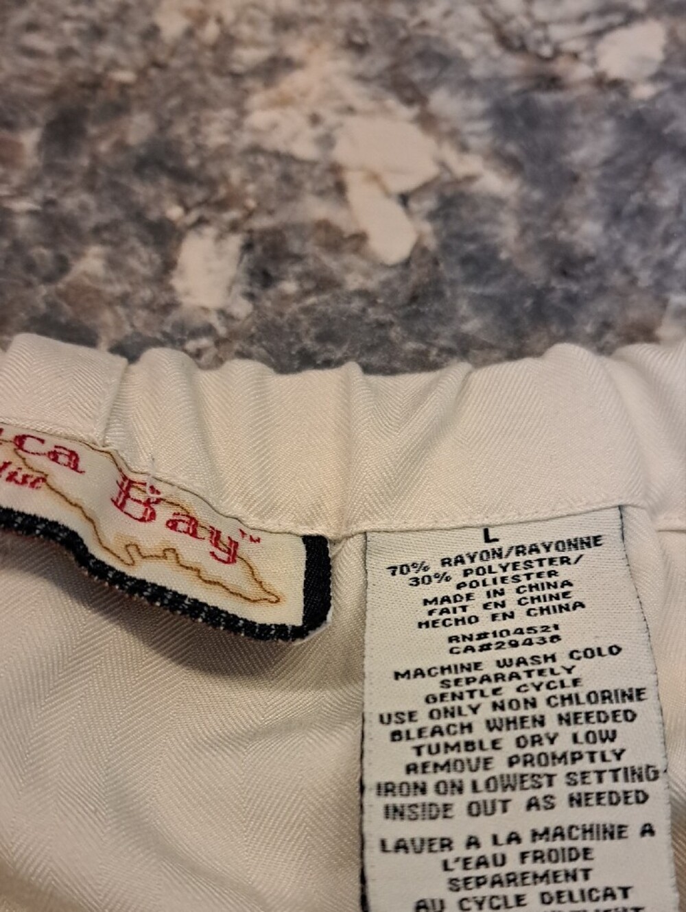 JAMAICA BAY Straight Leg Women's Pants in Off White - Classic Pull-On Style - Picture 9 of 9